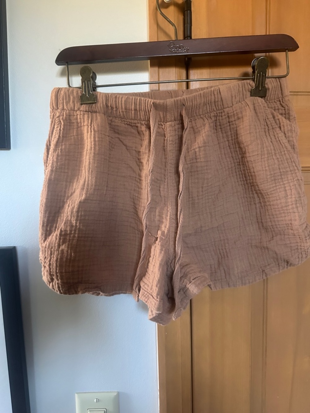 stars above Tan Lounge Shorts